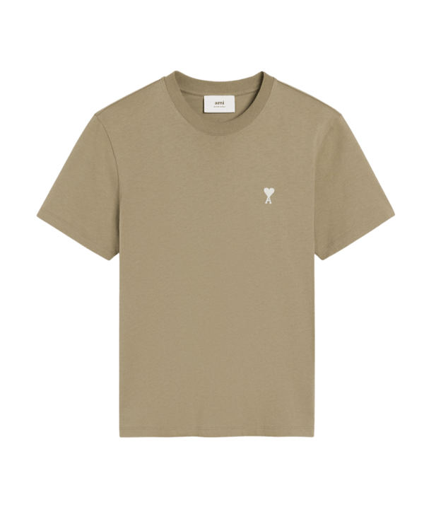 AMI PARIS -T-SHIRT AMI DE COEUR EN COTON Vert