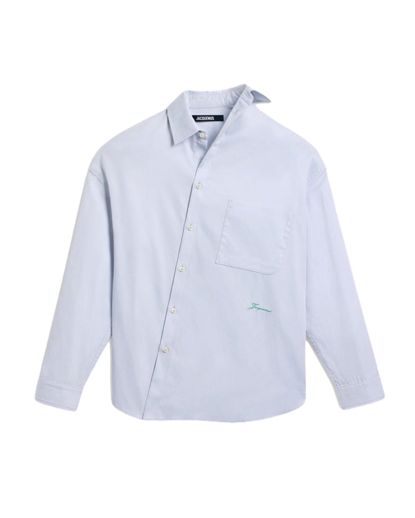 JACQUEMUS - La chemise Cuadro Light Grey - Lothaire